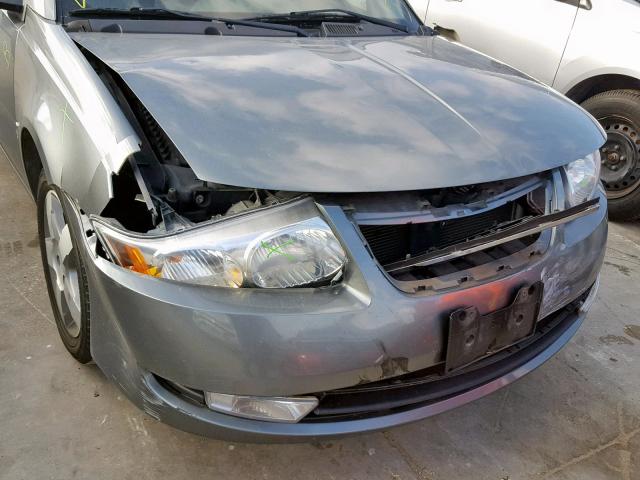 1G8AL55FX7Z192128 - 2007 SATURN ION LEVEL GRAY photo 9