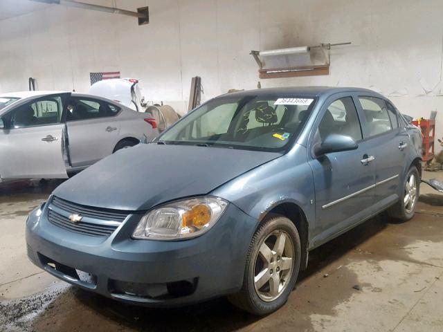 1G1AL55F367619741 - 2006 CHEVROLET COBALT LT BLUE photo 2