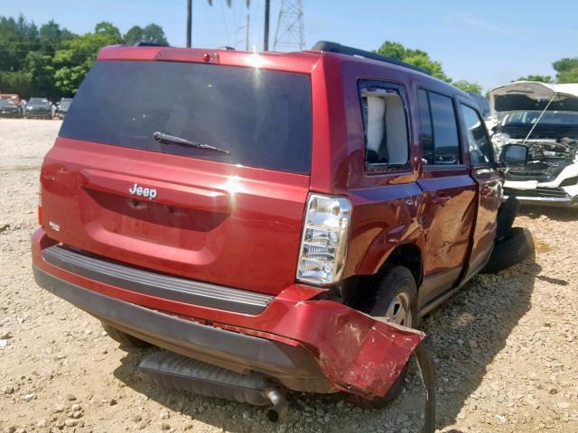 1C4NJPBA4GD811000 - 2016 JEEP PATRIOT SP RED photo 4