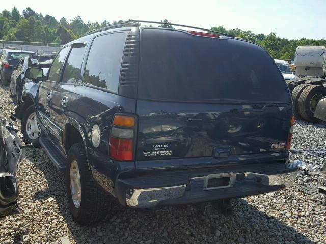 1GKEK13T05J113397 - 2005 GMC YUKON BLUE photo 3