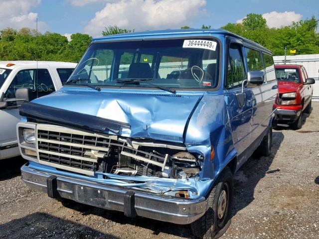 1GNEG25Z5SF173539 - 1995 CHEVROLET G20 G20 BLUE photo 2