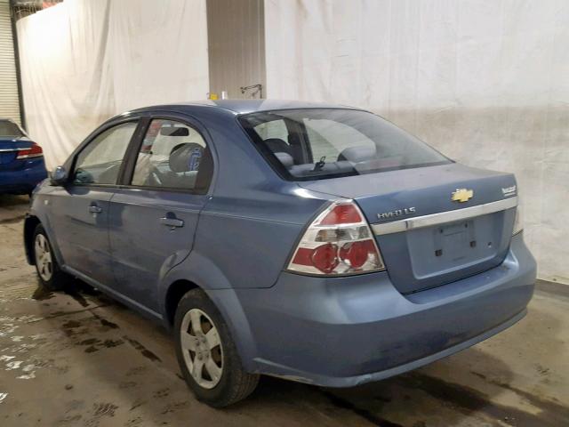 KL1TD56677B173305 - 2007 CHEVROLET AVEO BASE Mavi foto 3