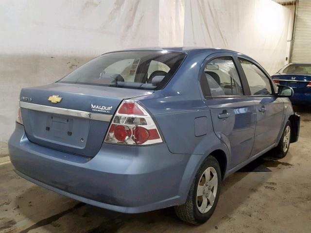 KL1TD56677B173305 - 2007 CHEVROLET AVEO BASE Mavi foto 4