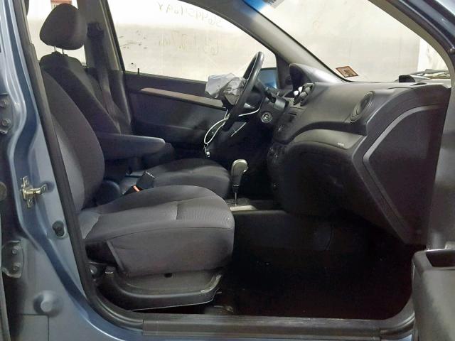 KL1TD56677B173305 - 2007 CHEVROLET AVEO BASE Mavi foto 5