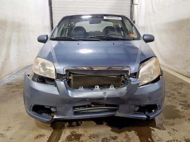 KL1TD56677B173305 - 2007 CHEVROLET AVEO BASE Mavi foto 9