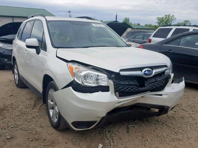 JF2SJADC6FH585940 - 2015 SUBARU FORESTER 2 WHITE photo 1