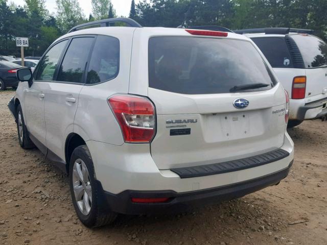 JF2SJADC6FH585940 - 2015 SUBARU FORESTER 2 WHITE photo 3