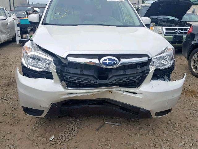 JF2SJADC6FH585940 - 2015 SUBARU FORESTER 2 WHITE photo 9