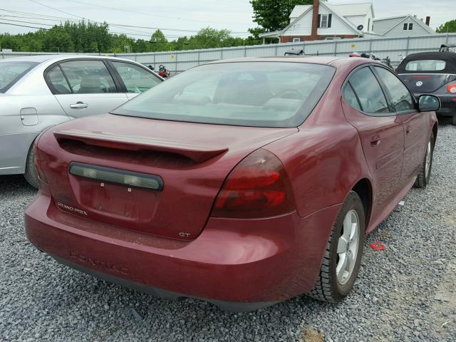 2G2WS522551161735 - 2005 PONTIAC GRAND PRIX MAROON photo 4