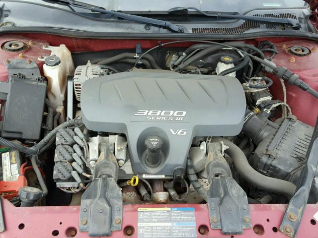 2G2WS522551161735 - 2005 PONTIAC GRAND PRIX MAROON photo 7