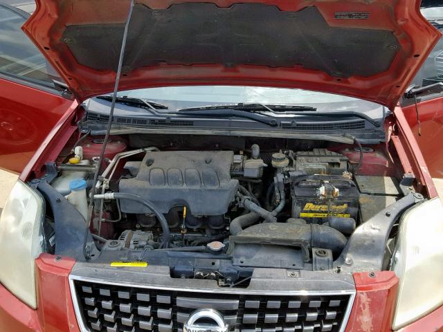 3N1AB61E69L677102 - 2009 NISSAN SENTRA 2.0 RED photo 7