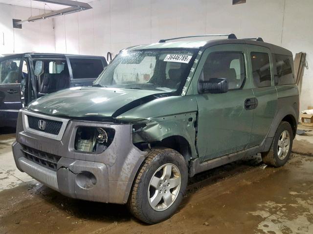 5J6YH28683L053249 - 2003 HONDA ELEMENT EX GREEN photo 2