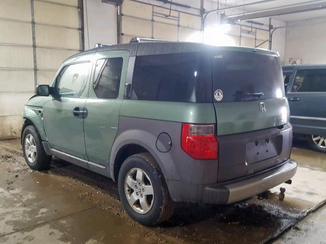 5J6YH28683L053249 - 2003 HONDA ELEMENT EX GREEN photo 3