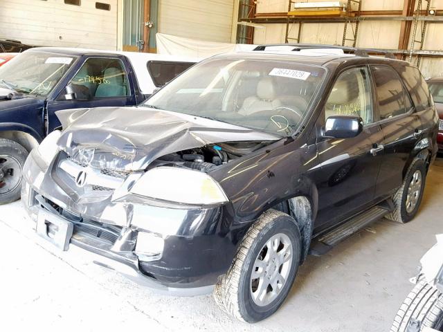 2HNYD18906H544738 - 2006 ACURA MDX TOURIN BLACK photo 2