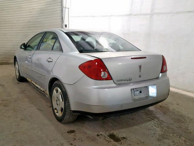 1G2ZF58B874157193 - 2007 PONTIAC G6 VALUE L SILVER photo 3