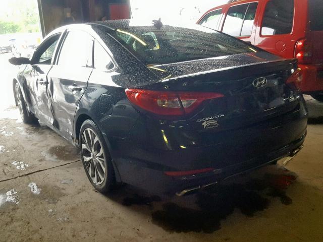 5NPE34ABXFH180474 - 2015 HYUNDAI SONATA SPO BLACK photo 3