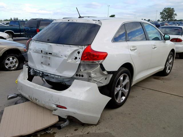 4T3ZK11A69U014587 - 2009 TOYOTA VENZA WHITE photo 4