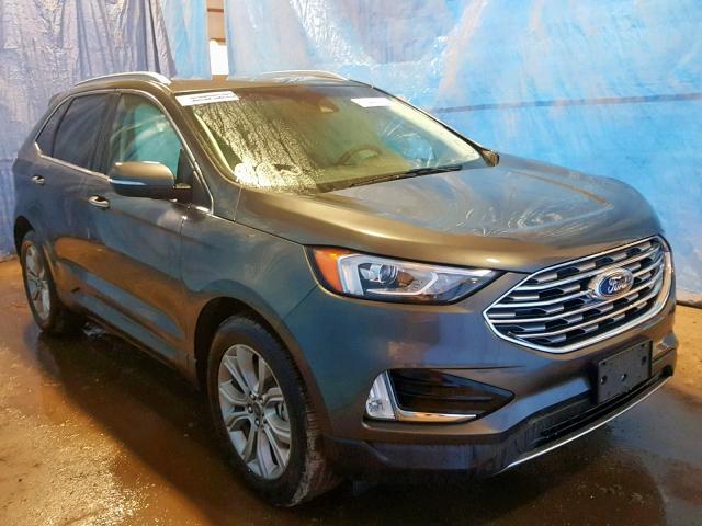 2FMPK4K95KBB55216 - 2019 FORD EDGE TITAN GRAY photo 1