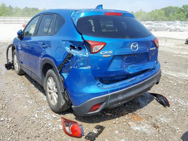 JM3KE2CY1E0352574 - 2014 MAZDA CX-5 TOURI BLUE photo 3