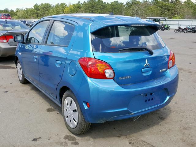 ML32A3HJ7FH036656 - 2015 MITSUBISHI MIRAGE DE BLUE photo 3