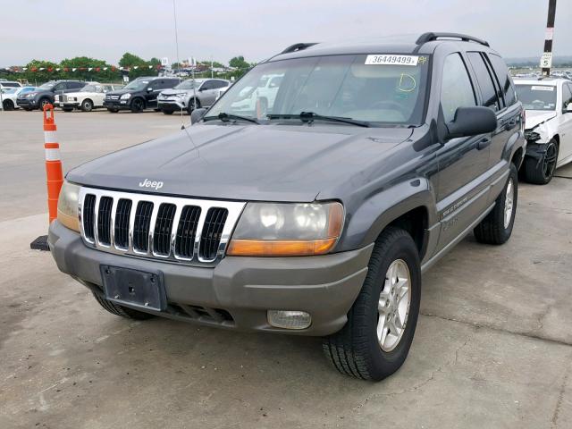 1J4GX48N82C163072 - 2002 JEEP GRAND CHER GRAY photo 2