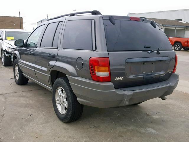 1J4GX48N82C163072 - 2002 JEEP GRAND CHER GRAY photo 3