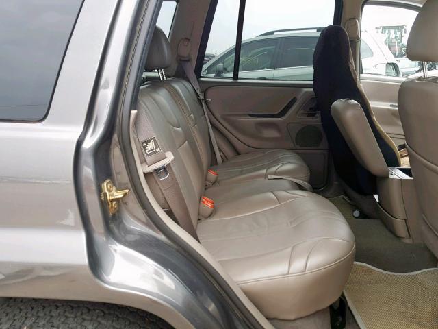 1J4GX48N82C163072 - 2002 JEEP GRAND CHER GRAY photo 6