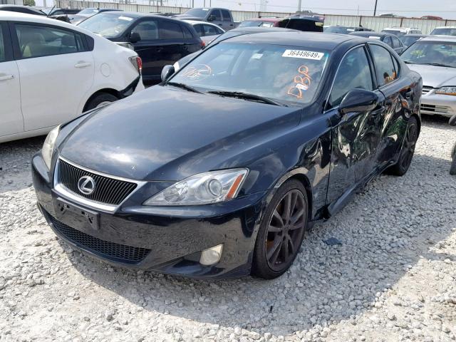 JTHBK262372058172 - 2007 LEXUS IS 250 BLACK photo 2