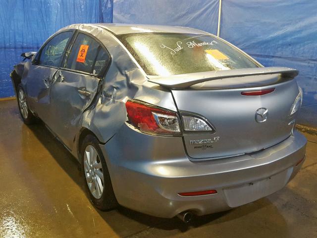 JM1BL1V83C1687090 - 2012 MAZDA 3 I SILVER photo 3