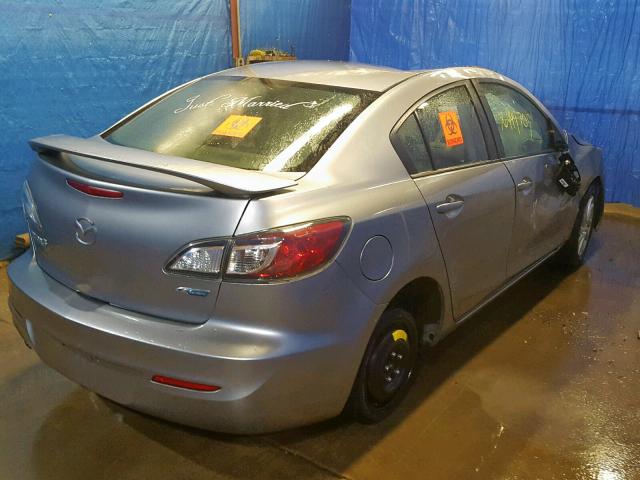 JM1BL1V83C1687090 - 2012 MAZDA 3 I SILVER photo 4