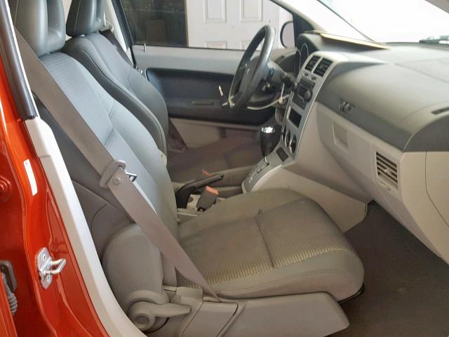 1B3HB48B77D264251 - 2007 DODGE CALIBER SX ORANGE photo 5