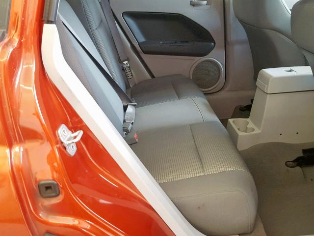 1B3HB48B77D264251 - 2007 DODGE CALIBER SX ORANGE photo 6