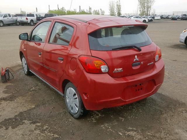 ML32A3HJ4EH015827 - 2014 MITSUBISHI MIRAGE DE RED photo 3