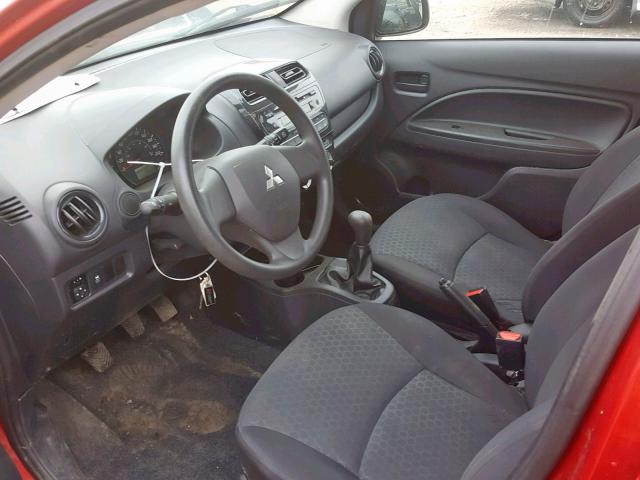 ML32A3HJ4EH015827 - 2014 MITSUBISHI MIRAGE DE RED photo 5