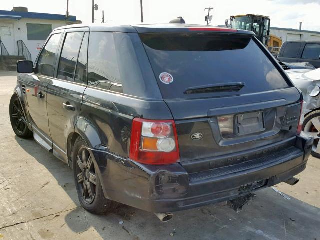 SALSH23488A136225 - 2008 LAND ROVER RANGE ROVE BLACK photo 3