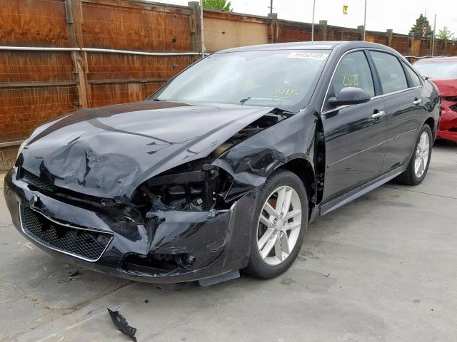 2G1WC5E30D1112916 - 2013 CHEVROLET IMPALA LTZ BLACK photo 2