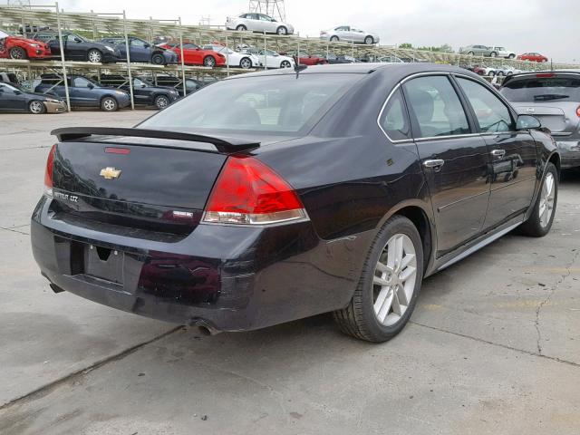 2G1WC5E30D1112916 - 2013 CHEVROLET IMPALA LTZ BLACK photo 4