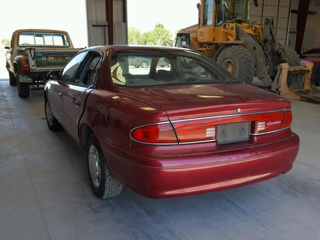 2G4WS52J631193962 - 2003 BUICK CENTURY CU BURGUNDY photo 3