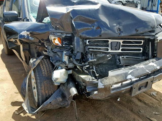 2HJYK16477H547152 - 2007 HONDA RIDGELINE BLACK photo 9