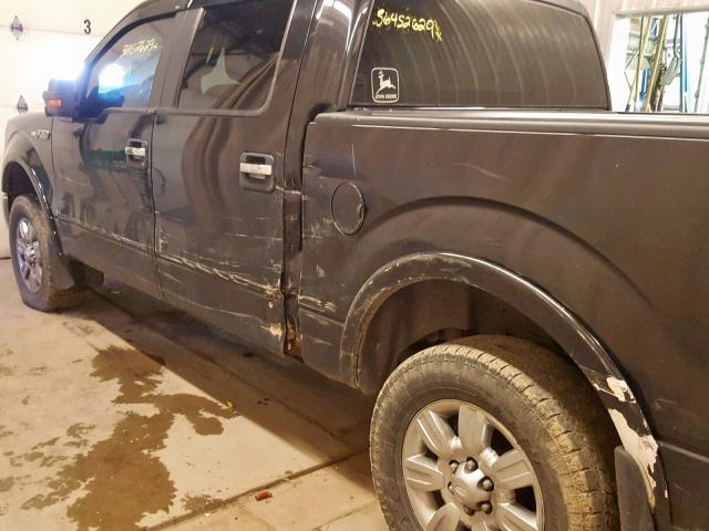 1FTFW1EV1AFA39987 - 2010 FORD F150 SUPER BLACK photo 9