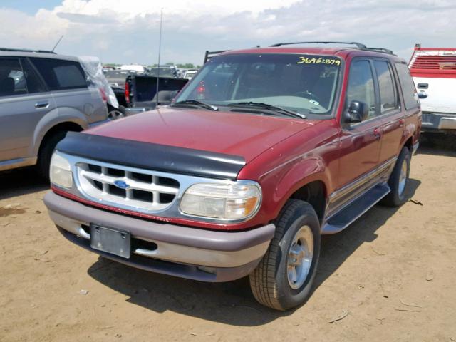 1FMDU34X2TUC62660 - 1996 FORD EXPLORER RED photo 2