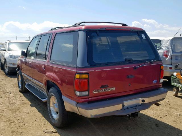 1FMDU34X2TUC62660 - 1996 FORD EXPLORER RED photo 3