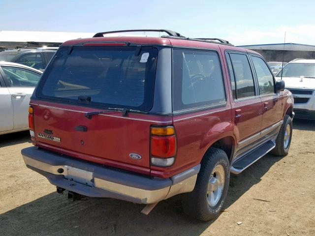 1FMDU34X2TUC62660 - 1996 FORD EXPLORER RED photo 4