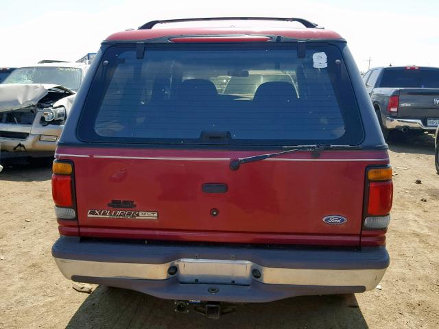 1FMDU34X2TUC62660 - 1996 FORD EXPLORER RED photo 9