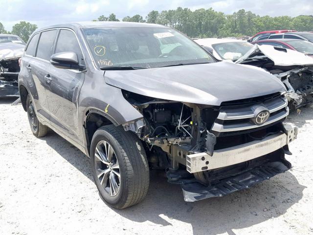 5TDZZRFHXJS235759 - 2018 TOYOTA HIGHLANDER GRAY photo 1