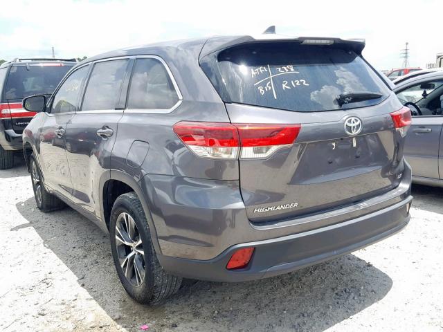 5TDZZRFHXJS235759 - 2018 TOYOTA HIGHLANDER GRAY photo 3