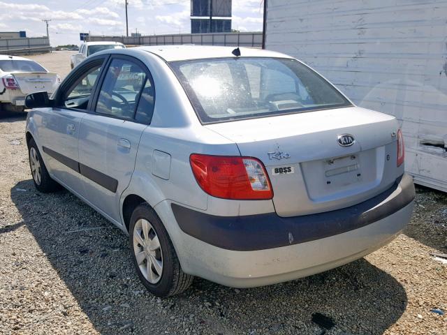 KNADE123566065624 - 2006 KIA RIO BLUE photo 3