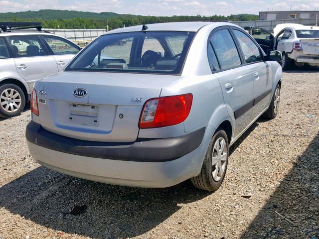 KNADE123566065624 - 2006 KIA RIO BLUE photo 4