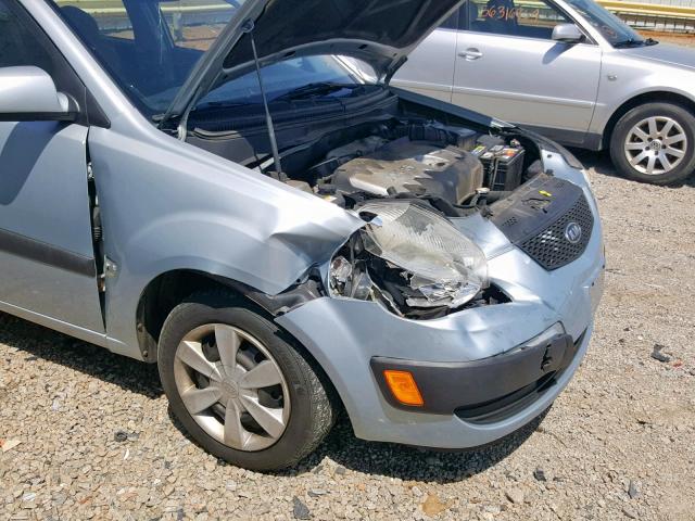 KNADE123566065624 - 2006 KIA RIO BLUE photo 9