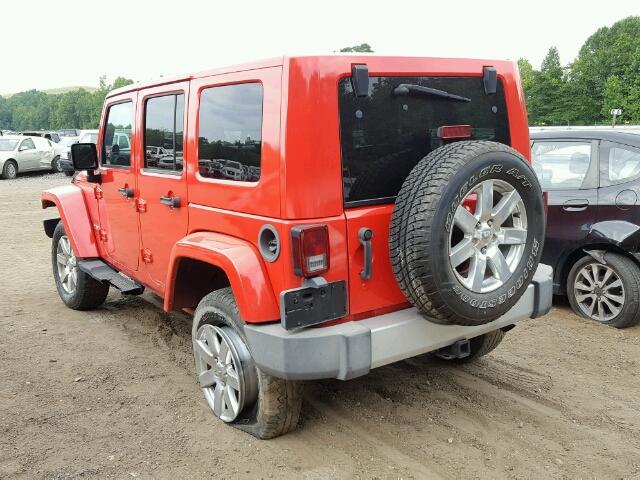 1J4GB59187L102196 - 2007 JEEP WRANGLER S RED photo 3